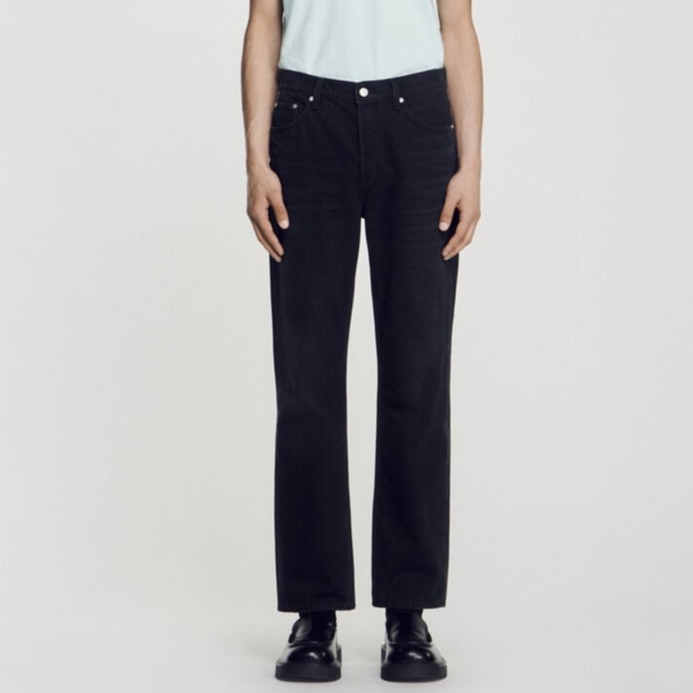 Sandro Men's Straight-Leg Black Jeans - Classic Fit $265